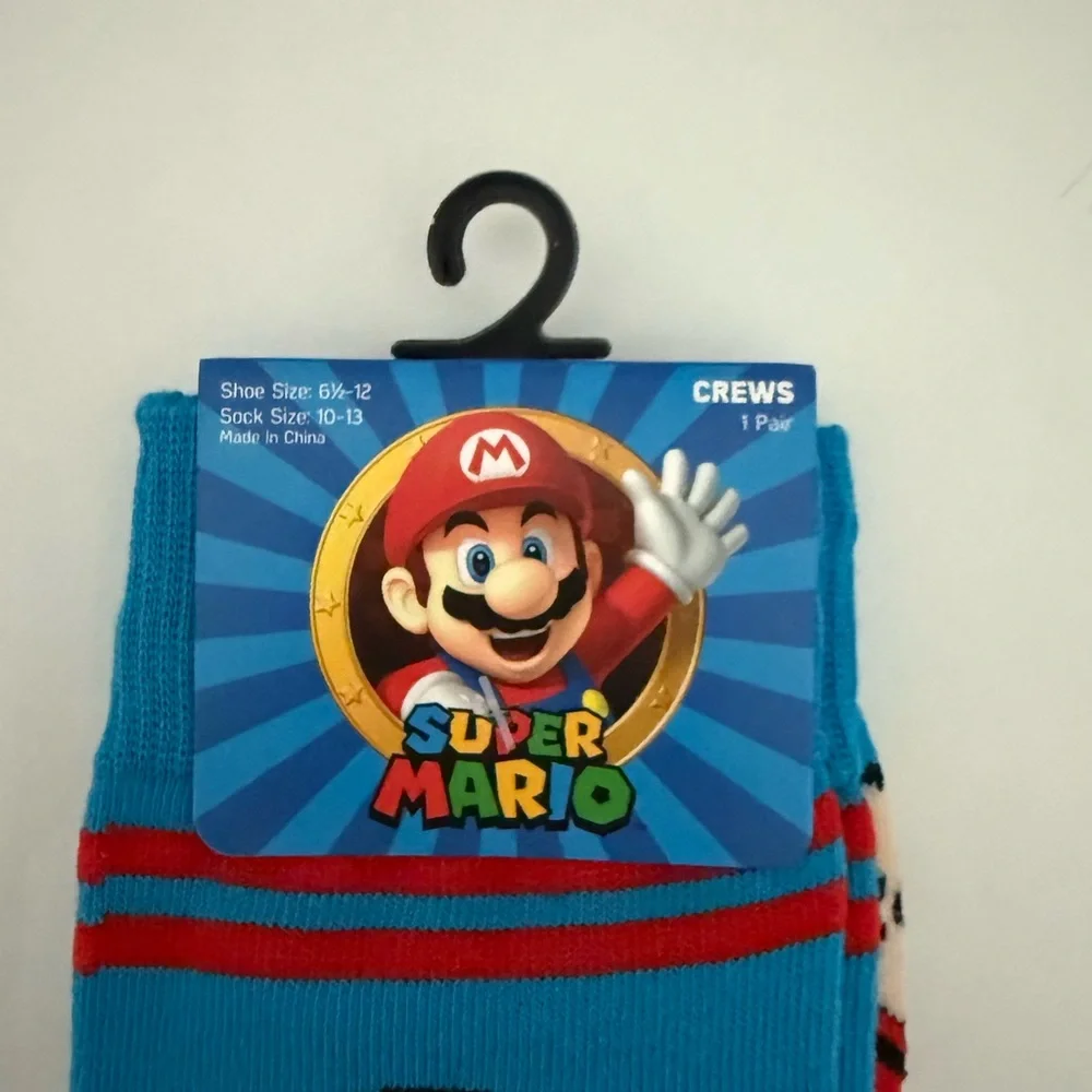 Nintendo Super Mario Crew Socks